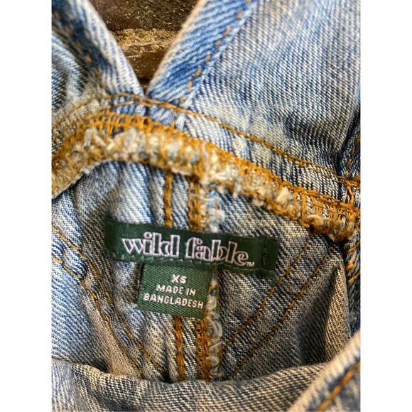 Wild Fable Blue Denim Distressed Jumpsuit - Picture 2 of 10